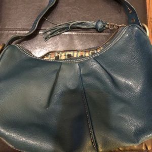 Bandolino turquoise hobo purse bag